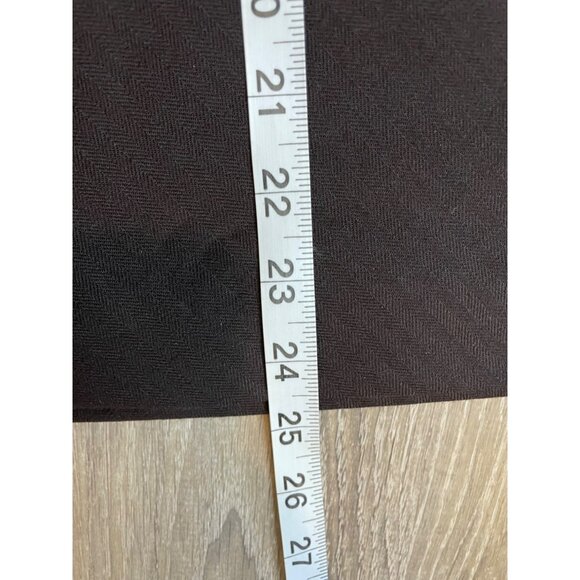 Dana Buchman Brown Wool Straight Lined Pencil Skirt Sz 8 - Picture 8 of 8